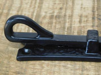 Sliding lock 17.5 cm - wrought iron - black - latch