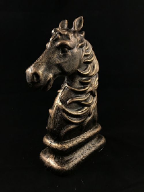 Beautiful statue of a horse, bronze look, made of cast iron