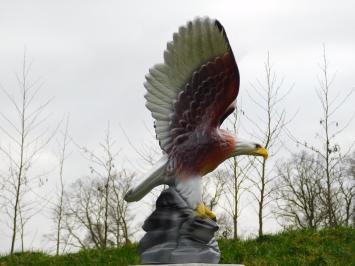 Statue Adler in Farbe - 60 cm - Polystone