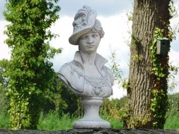 Statue Bust of Noble Woman - Solid stone - Detailed