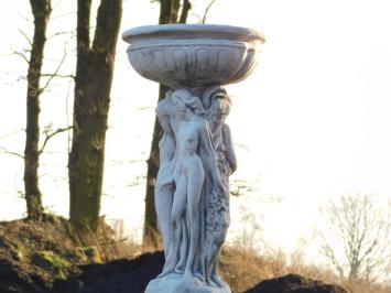 Statue with Three Women and Bowl - 85 cm - Full Stone