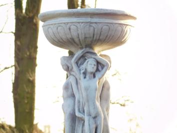 Statue with Three Women and Bowl - 85 cm - Full Stone