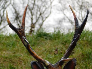 Großer Hirsch mit Geweih - 108 cm - Polystone