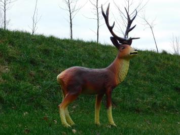 Großer Hirsch mit Geweih - 108 cm - Polystone