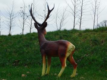 Großer Hirsch mit Geweih - 108 cm - Polystone