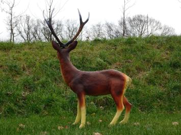 Großer Hirsch mit Geweih - 108 cm - Polystone