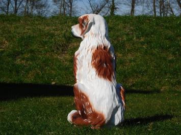 Statue Hund - 76 cm -Polystone - in Farbe