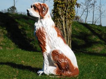 Statue Hund - 76 cm -Polystone - in Farbe