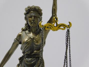 Beeld Justitia - Brons-look - Polystone