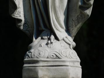 Statue of Mary on pedestal - 125 cm - Stone