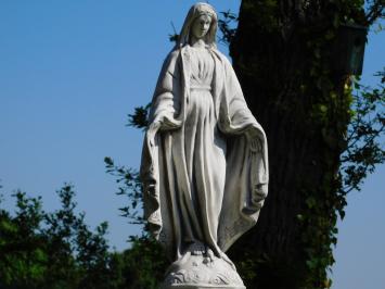 Statue of Mary on pedestal - 125 cm - Stone