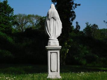 Marienstatue auf Sockel - 125 cm - Stein