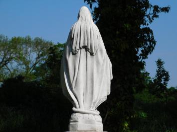 Statue of Mary on pedestal - 125 cm - Stone