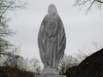 Marienstatue auf Sockel - 132 cm - Stein