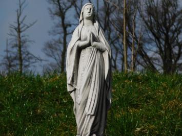 Statue of Mary on pedestal - 129 cm - Stone