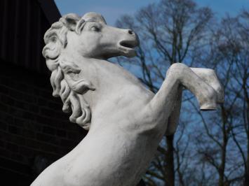 Statue Horse on Pedestal - 160 cm - Stone