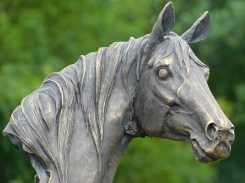 Statue Pferdekopf - 40 cm - Holzoptik