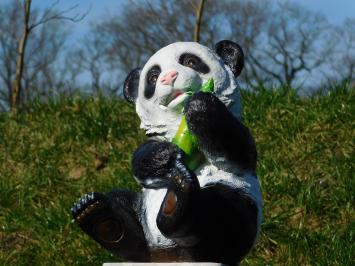 Statue Sitzender Panda Groß - 42 cm - Polystone