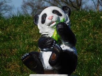 Statue Sitzender Panda Groß - 42 cm - Polystone