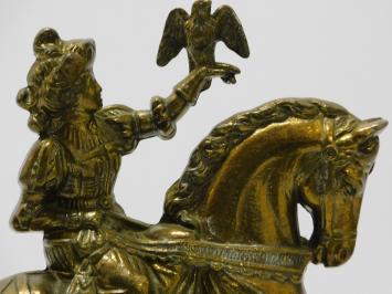 One-off: Statue Falconer on Horse - Brass