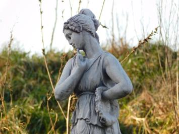 Statue Woman on Pedestal - 105 cm - Solid Stone