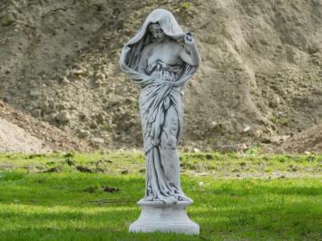 Statue Frau mit Gewand - 80 cm - Stein