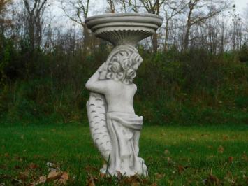 Statue - Water spout - Woman with Fish - Stone