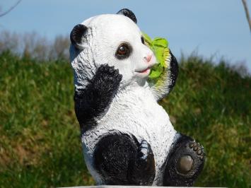 Beeld Zittende Panda - Polystone - in Kleur