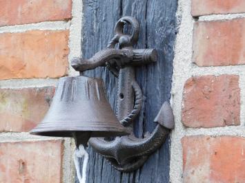 Cast iron doorbell Anchor - Pull Bell with Cord