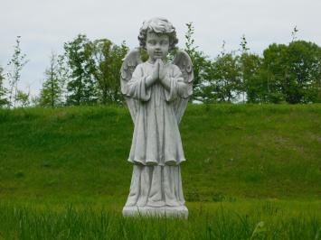 Statue standing Angel - full stone - white grey