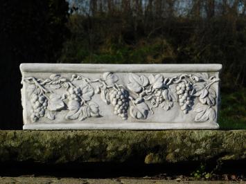 Flower box with bunches of grapes - 70 cm - Stone