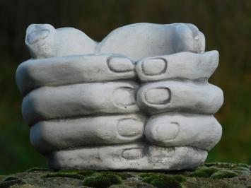 Flowerpot of Hands - Stone - Gardendeco