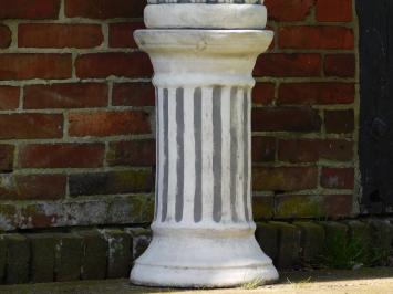 Flowerpot Angels on Pedestal - 125 cm - Stone