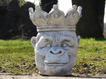 Flower pot Gorilla - 39 cm - Stone