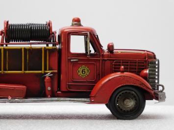 Handmade Fire Engine - 35 cm - Metal