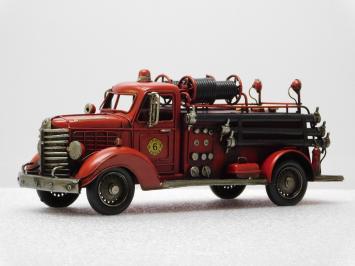 Handmade Fire Engine - 35 cm - Metal