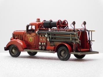 Handmade Fire Engine - 35 cm - Metal