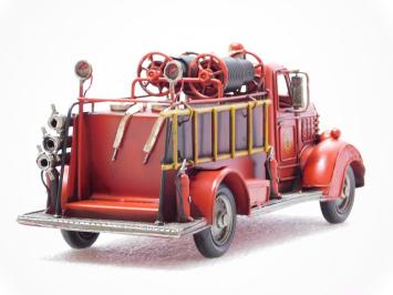 Handmade Fire Engine - 35 cm - Metal