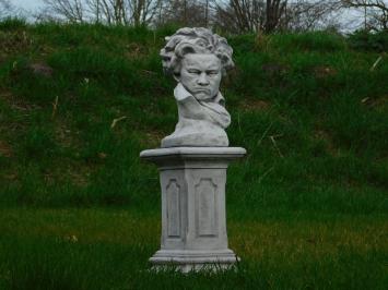 Beethoven auf Sockel - 80 cm - Stein