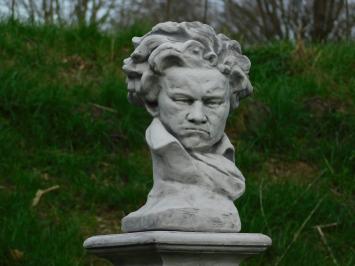 Beethoven auf Sockel - 80 cm - Stein