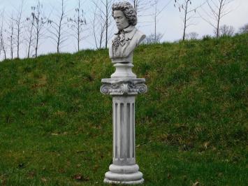 Büste von Beethoven auf Sockel - 127 cm - Stein