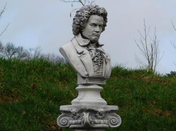 Buste Beethoven op Sokkel - 127 cm - Steen