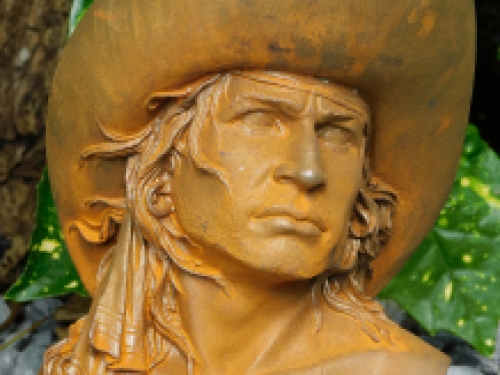 Besondere Statue eines Cowboys, Gusseisen, sehr detailliert!