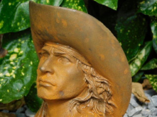 Special statue of a Cowboy, cast iron, very detailed!