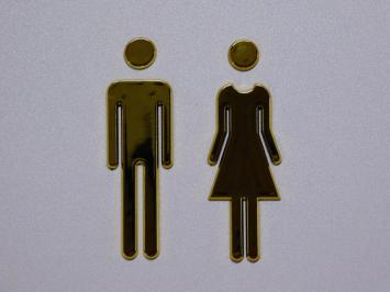 Deurbordjes Toilet - Man en Vrouw - WC Teken