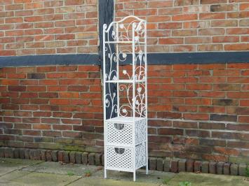 Vintage Etagere - Decorative Rack - Floral Motif