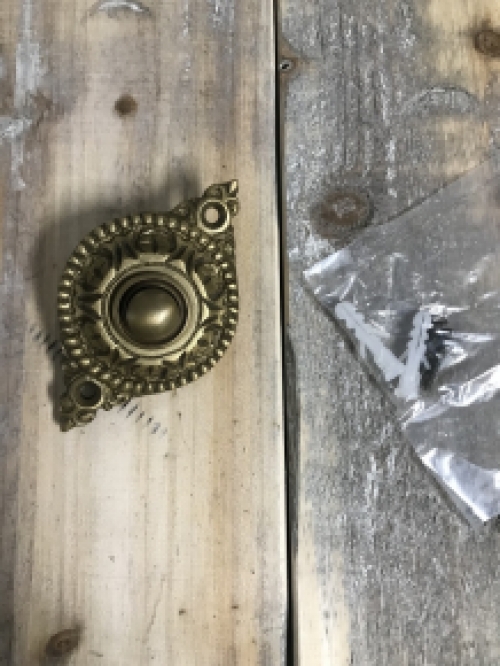 Decorative Pressure Bell - Patinated Brass - Doorbell