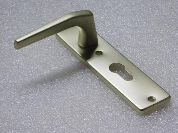 Door handle set with straight shields - PC 55 - Alu