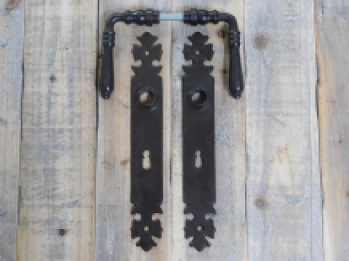 Set of door hardware - antique iron dark brown - BB 72 - for room doors