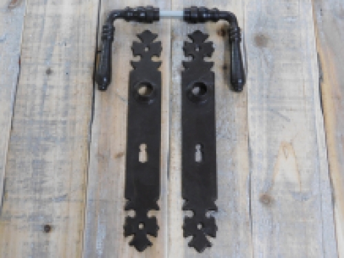 Set of door hardware - antique iron dark brown - BB 72 - for room doors